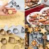 Mini Cookie Cutter Shape Set-24 Small Stainless Steel Metal Stamps,Including: Flower,Heart,Star,Circle,Triangle,Octagon,Square,Oval-cut Fondant and