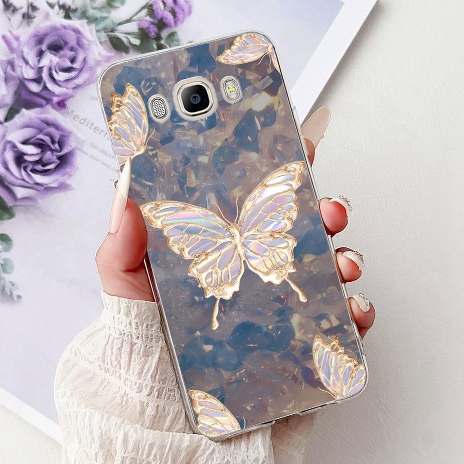 For Samsung Galaxy J5 2016 Case SM-J510F Luxury Fashion Painted Cover Soft Slim Phone Case For Samsung J3 J5 J7 2016 Fundas Bags