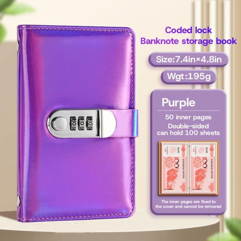 Laser Budget Binder Dual Sided Savings Challenge Tracker Book Stainless Ring Binder