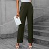 Women's Straight Pants Fashion Casual Pants Nine Point Harlan Pants