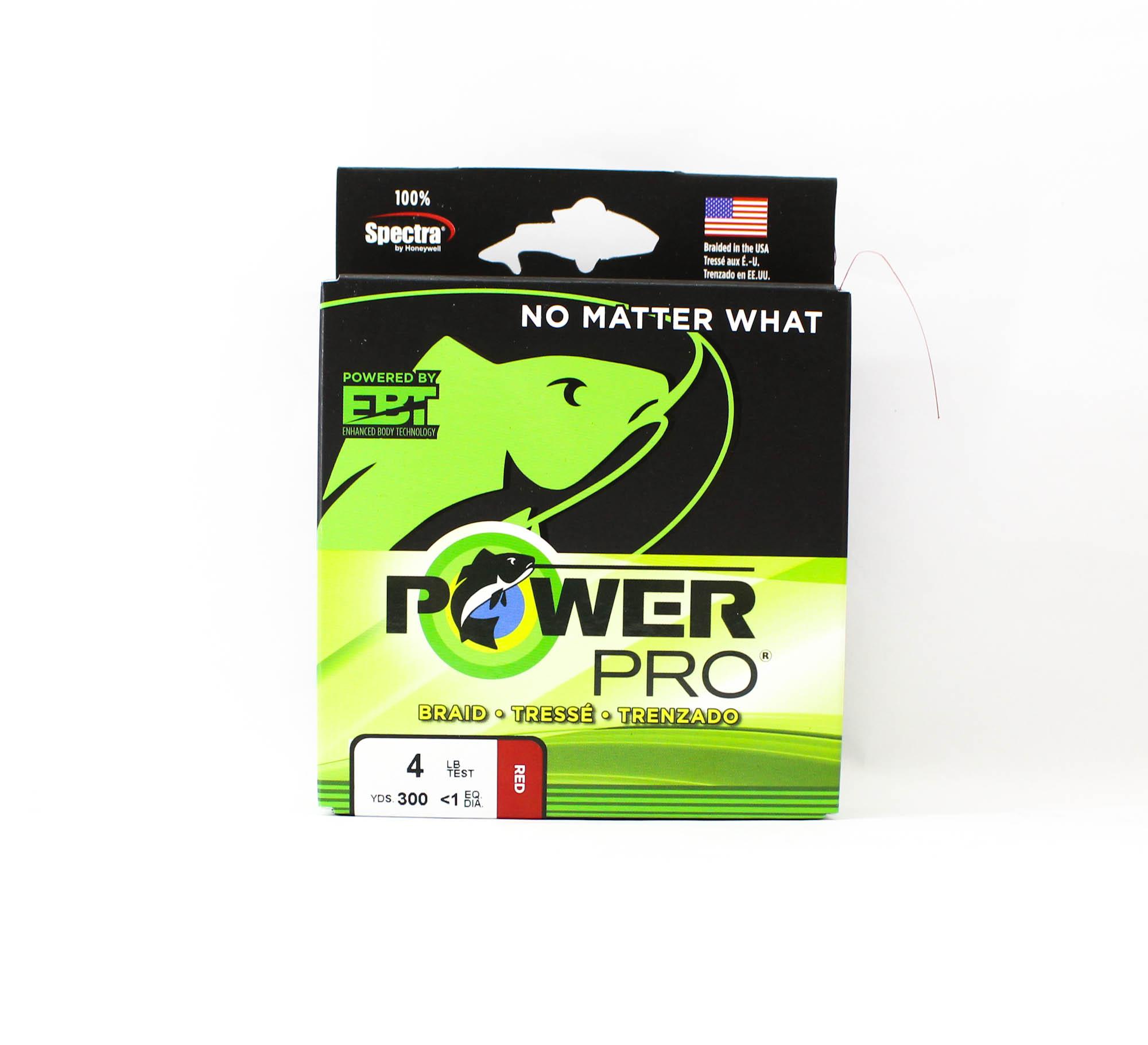 

Power Pro Braided Spectra Line 4lb x 300yds Red (7695) красный