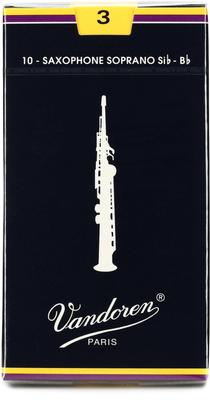 Saxophone Reed Blue Box 10 Pieces Traditional Vandoren 3 Genuine Vandoren/Soprano (Nonaka Product)