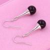 Korean Style Agate Black Water Drop Earrings – New Retro Fashion Accessories