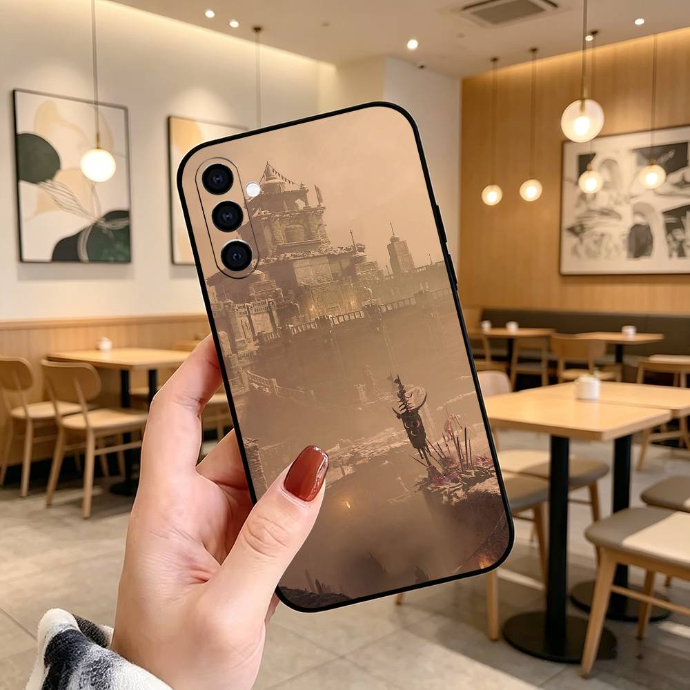 D-Diablo IV Game Phone Case For Samsung Galaxy A73,A72,A71,A70,A53,A52,A51,Soft Silicone Black Cover