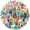 10/30/50/100pcs Funny World In a Bottle Cartoon Sticker Art Creative Decals Decorative Laptop Phone Journal Aesthetic Sticker