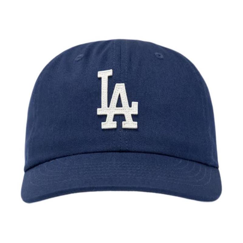 MLB Los Angeles Dodgers Logo Cotton Baseball Cap Unisex Couple Style Navy Blue 3ACP8805N-07NYS
