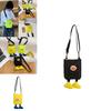 Cute Doll Decoration Solid Color Lightweight Children Crossbody Bag For Kindergarten Daily Use