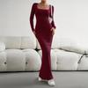 Women's Maxi Dress Womens Casual Long Sleeve Dress Party Long Dresses
