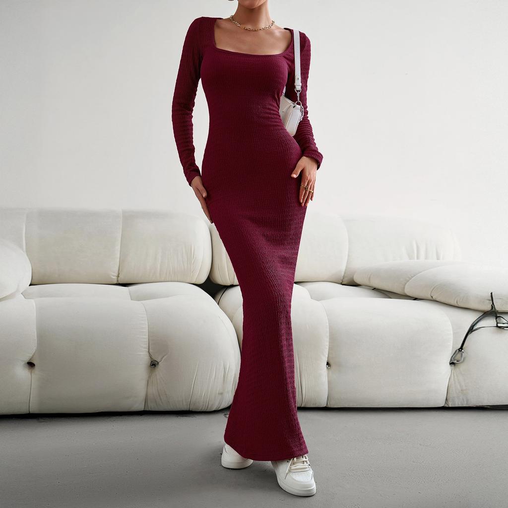 Women's Maxi Dress Womens Casual Long Sleeve Dress Party Long Dresses