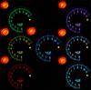 5" Car RPM Tachometer Gauge 7Color Backlight LED Shift Light For 4/6/8 Cylinder