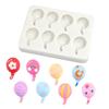 Creative Balloons Fondant Moulds Artistic Balloon Theme Silicone Fondant Moulds for Crafting and Cake Decoration