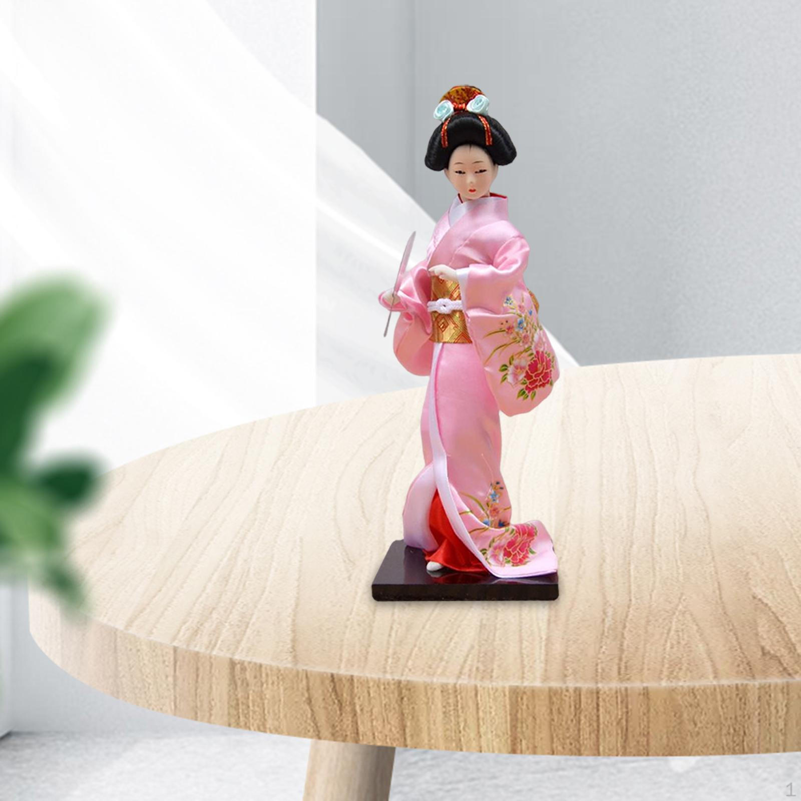 

11-дюймовая японская кукла гейши, 27 см, азиатская фигурка, украшение, подарок Pink