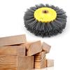 Abrasive Wire Drawing Wheel Brush Polished Head Brush for Antique Stone Wood (120#)