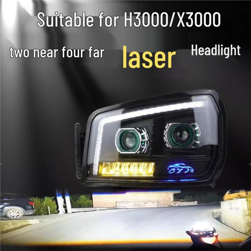 

Modified Super Bright LED Laser Headlight Assembly for Shaanxi Delong X3000, New M3000, and L3000 Two Low Four High Laser Right