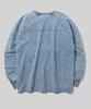 Beodeonteu Knit Denim Washed Sweatshirt [Light Blue]