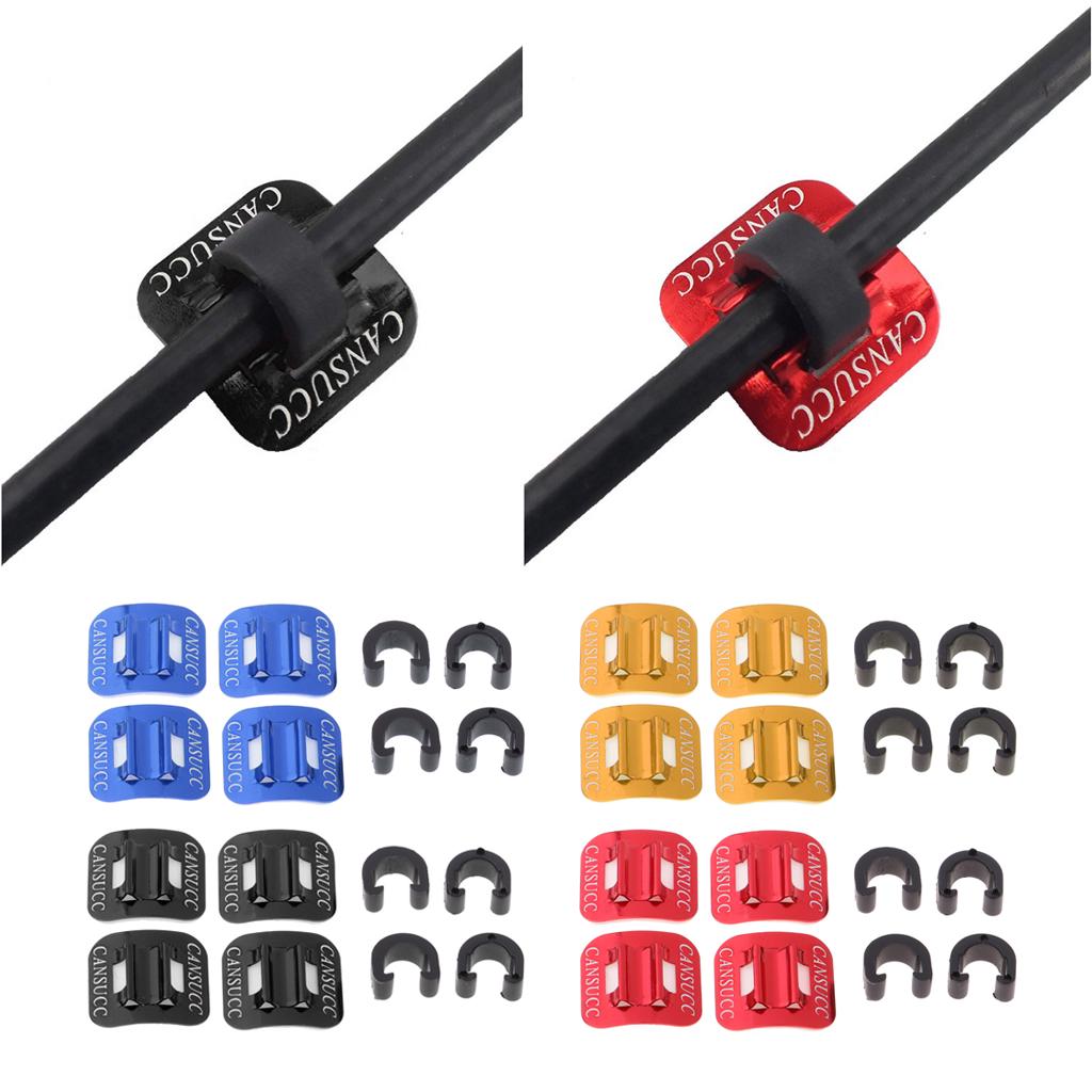 Satın alın 4 Sets Bicycle Brake Line Fixing Clips Mountain Bike Wire