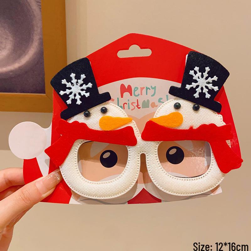 Christmas Festival Funny Elk Eyeglass Frames - Cute Cartoon Student Costume Gift & Decoration Mask