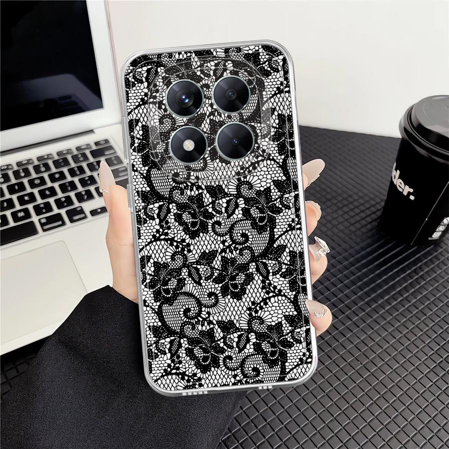 Sexy Lace Soft Phone Cover Case for Xiaomi Redmi Note 14 Pro Plus 13C 9 10 10S 14C Note 13 11S 11 12S 12 A4