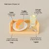 Dollhouse Miniature Juice & Cake Display Set with Tray & DIY Spoon