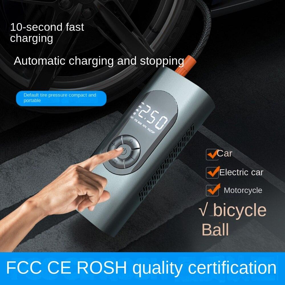 Car Mounted Inflation Pump, Small Wireless Car Inflation Bag, Portable Digital Display Inflation Pump, Tire Electric Inflation Pump