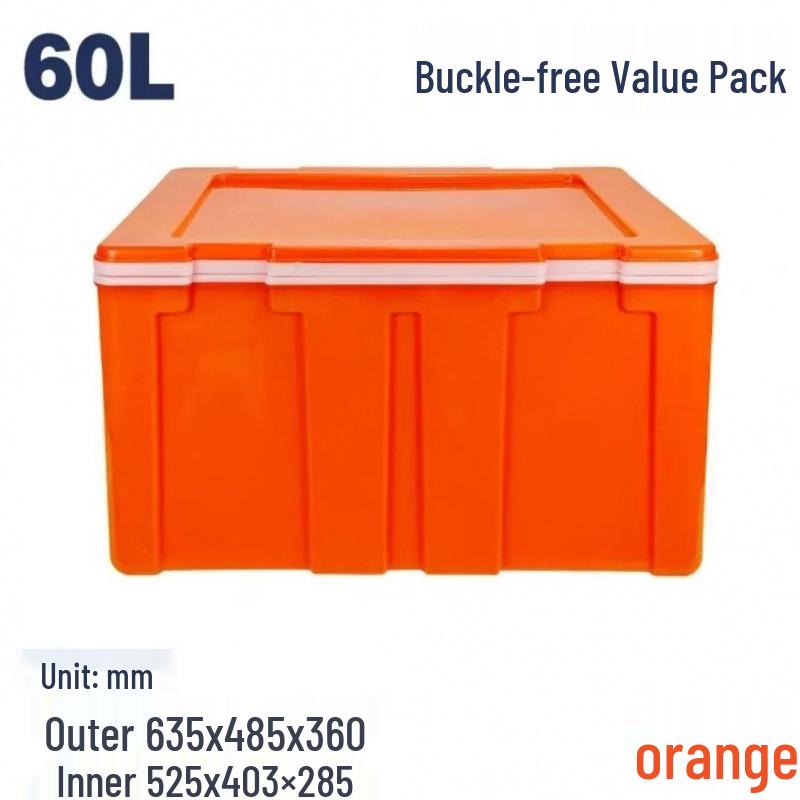 Large 60L Insulated Plastic Delivery Box for Food Refrigeration