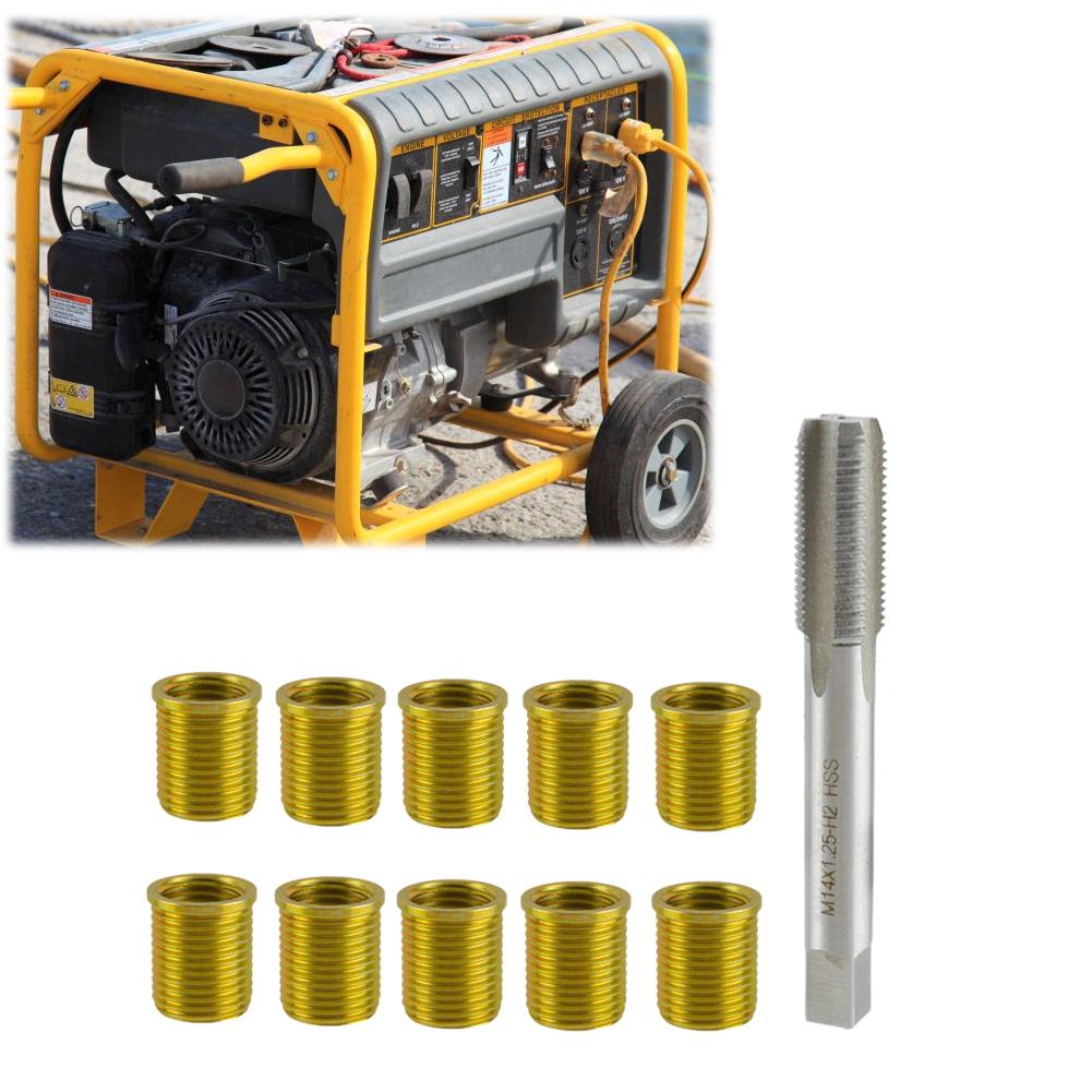 Spark Plug Thread Repair Tools M12x1.25 Inserts and M14x1.25 Tap Kit Tap Spark Plug Spark Plug Tap Inserts Thread Repair Tool China Mainland