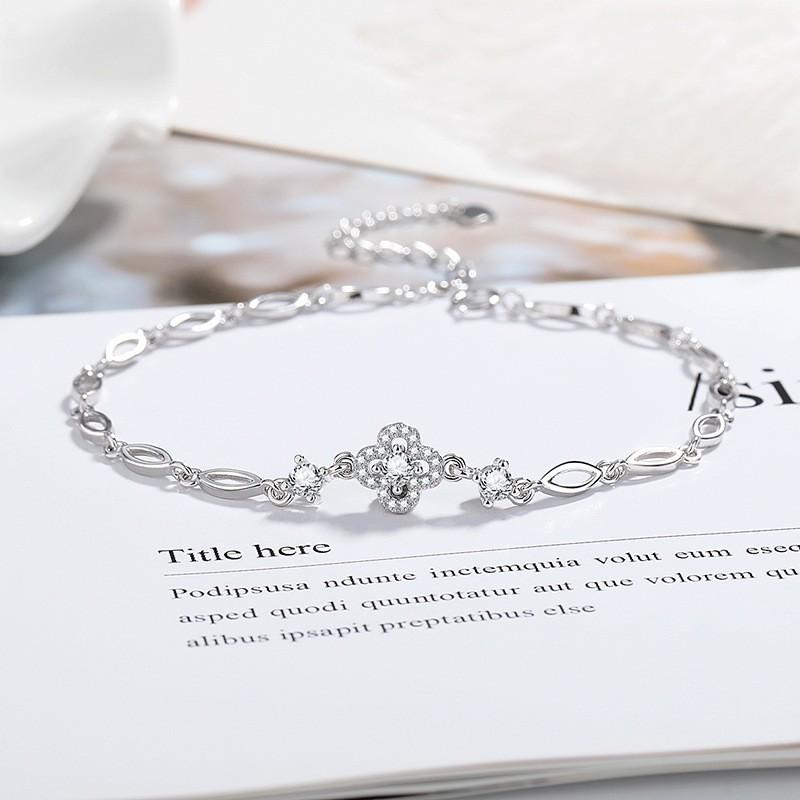 Zwei Karat Prinzessschliff Simulierter Moissanit Armband - Vielseitiger Damen-Beadschmuck