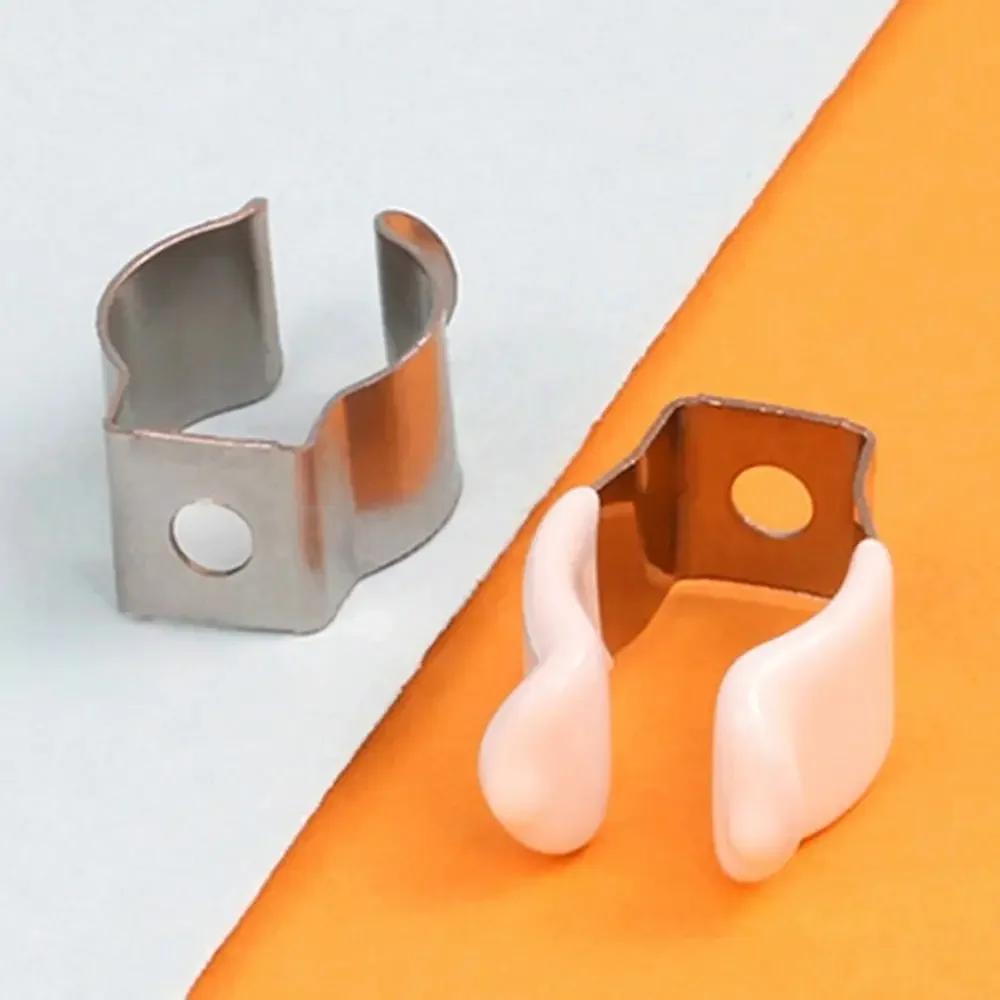 5Pcs Fixing Clips Spring Terry Clip Clamp Holders With Rubber Protection Lamp Tube Clip T3/T4/T5/T6/T7/T8/T9/T10 Base Tool