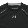 Under Armour Solid Color Short Sleeve Fitness Shirt Men Tops Black 1257468-001