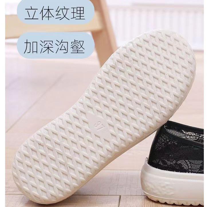 Fisherman shoes women's lace mesh shoes casual breathable hollow mesh shoes platform single shoes hollow mesh