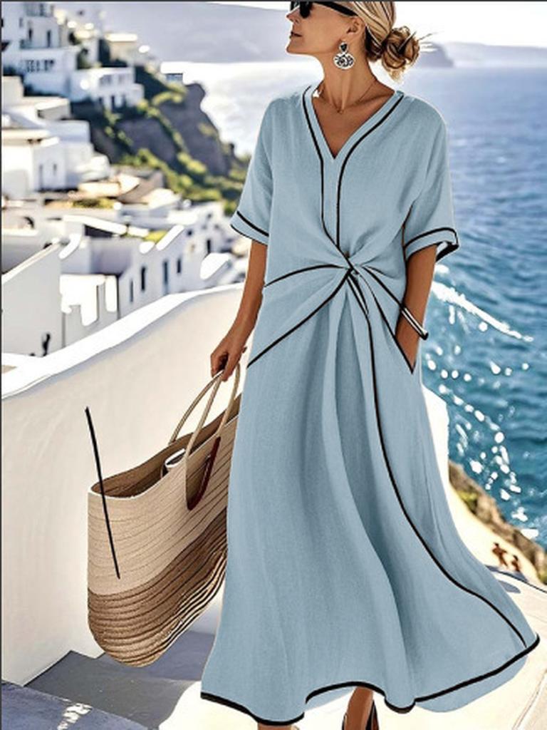 Sommerliches Boho-Stil Elegantes Kleid - Schickes und Bequemes Maxikleid
