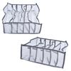 Underwear Organizer Mesh Foldable Breathable Multi Cells Socks Storage Box for Bras Panties6 Cells