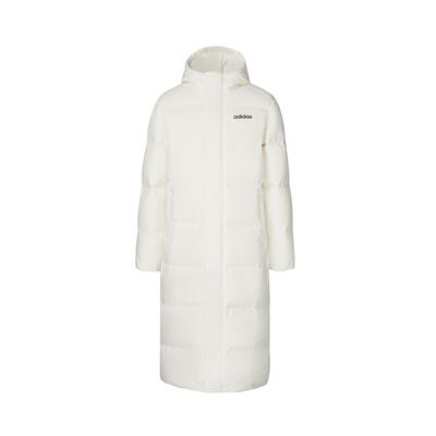 adidas Cálida Chaqueta de Plumas a la Moda Cortavientos Unisex Ropa Exterior Blanco Han-Jade JW1689