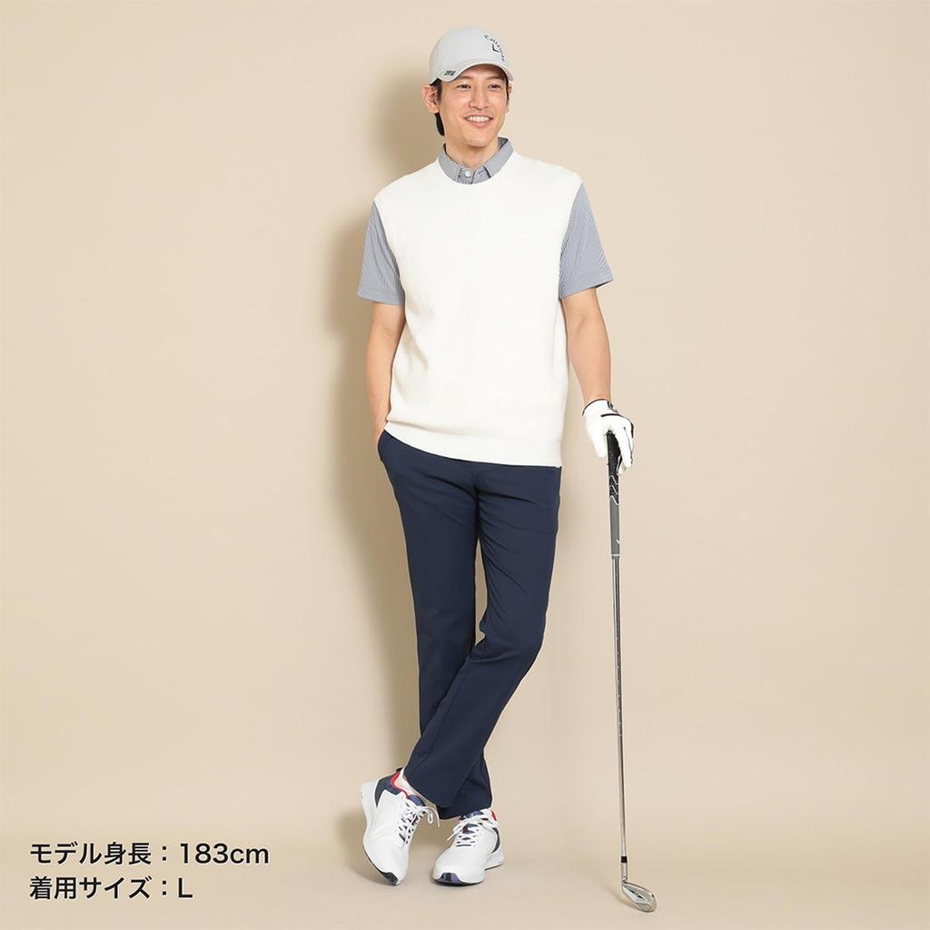 Crew Neck Knit Vest Point Golf C24119101 3L [Callaway] Men's (One Logo) / / 1031_White