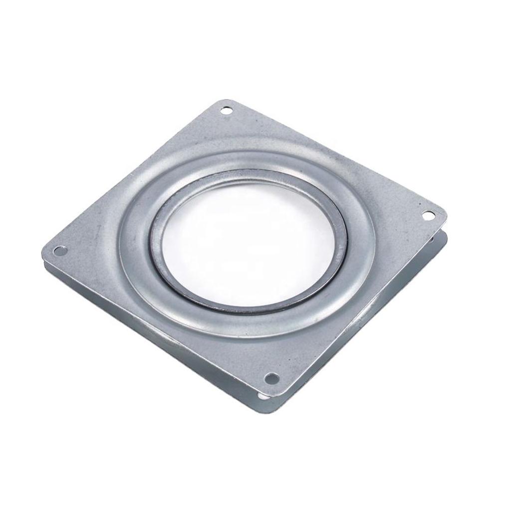 2pcs Zinc Alloy Stainless Steel Swivel Plate For Square Stairs Rotation Heavy-duty And Convenient