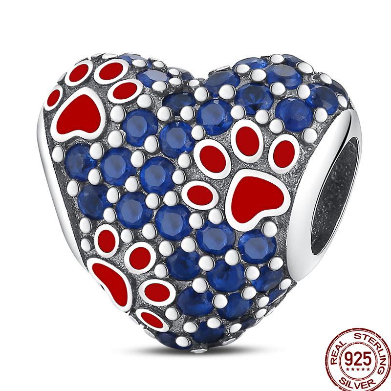 Copper Heart-Shaped Love Flower Element Valentine'S Day Gift Beads Suitable For 3Mm Original Bracelet Diy