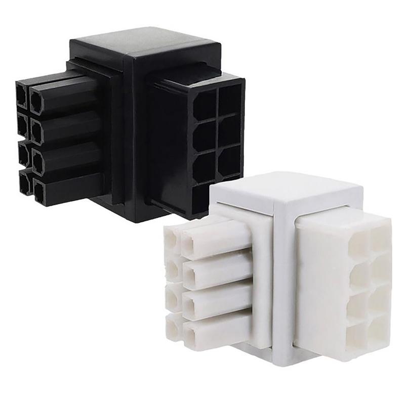 Atx 8Pin Female 90 Degree Angled To 8 Pin Male Power Adapter Gpu Power Steering Connector For Graphics Video Card Gpu