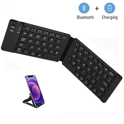 Mini Folding Keyboard Rechargeable Bluetooth Wireless Keyboard for Ipad Tablet Phone Portable Foldable Bluetooth Keypad