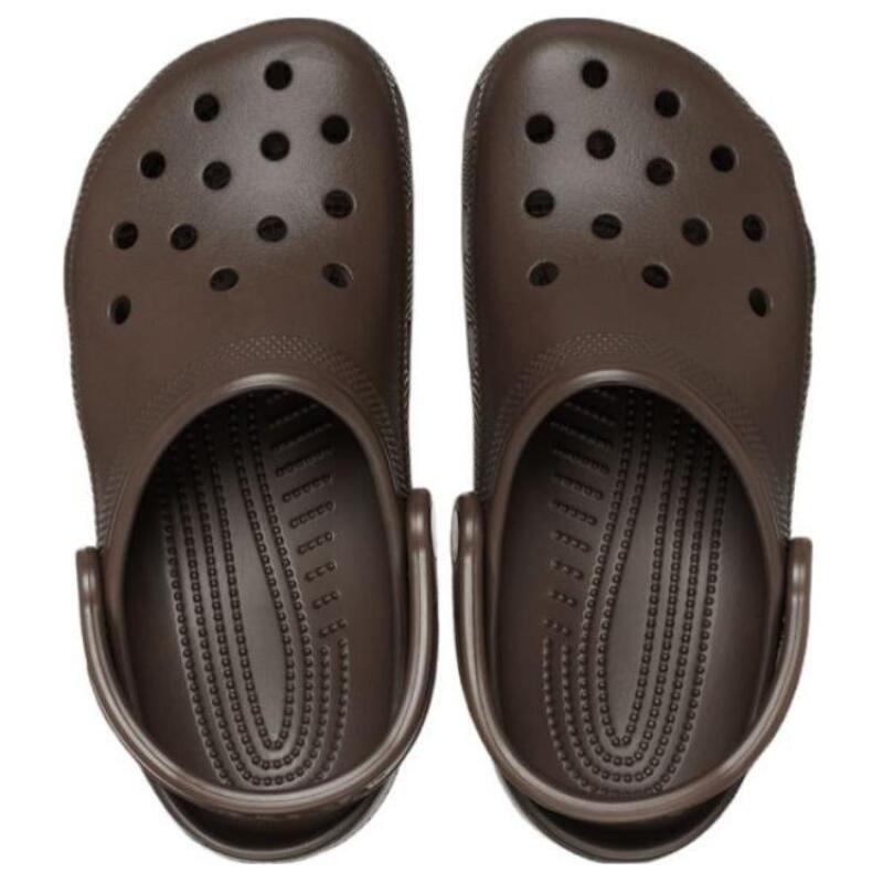 Crocs Classic clog leatherette fashion and versatile hole shoes unisex brown