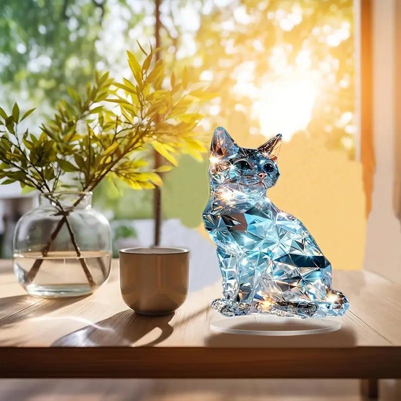 2D Acrylic Colorful Animals Ornaments Cute Desktop Handicrafts Statue Home Standing Decoration Surprise Gifts for Kids Adults