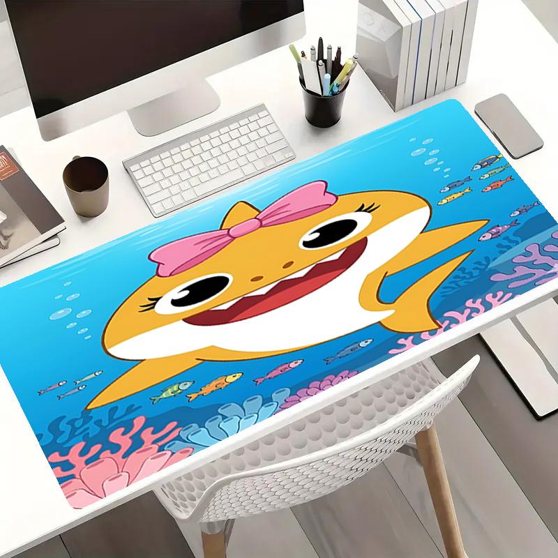 Shark Theme Mouse Pad, Non Slip Rubber Base, Multifunctional Office & Home Decor, Perfect for Workspace Personalization.
