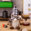 Gnom Plüschtier Kaffeebohnenbeutel Langer Spitzhut Grau Vollbart Freistehend Große Nase Geschenk Niedlich Schreibtisch Gesichtsloser Gnom Stofftier Ornament Zuhause