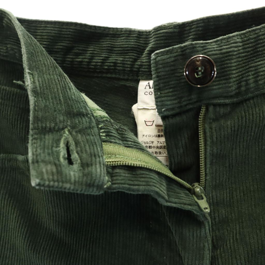 Armani Collezioni Corduroy Pants 38 Green System Women Used