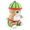 Peluche Ufficiale Gatto Squalo, Set Serie Frutta & Squalo, Bambole Peluche Morbide 25cm, Peluche Carini Regalo