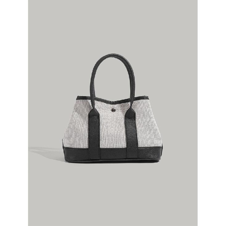Cross-border 2025 new niche design patchwork handbag, fashionable and versatile, large-capacity commuter shoulder and crossbody bag, trendy