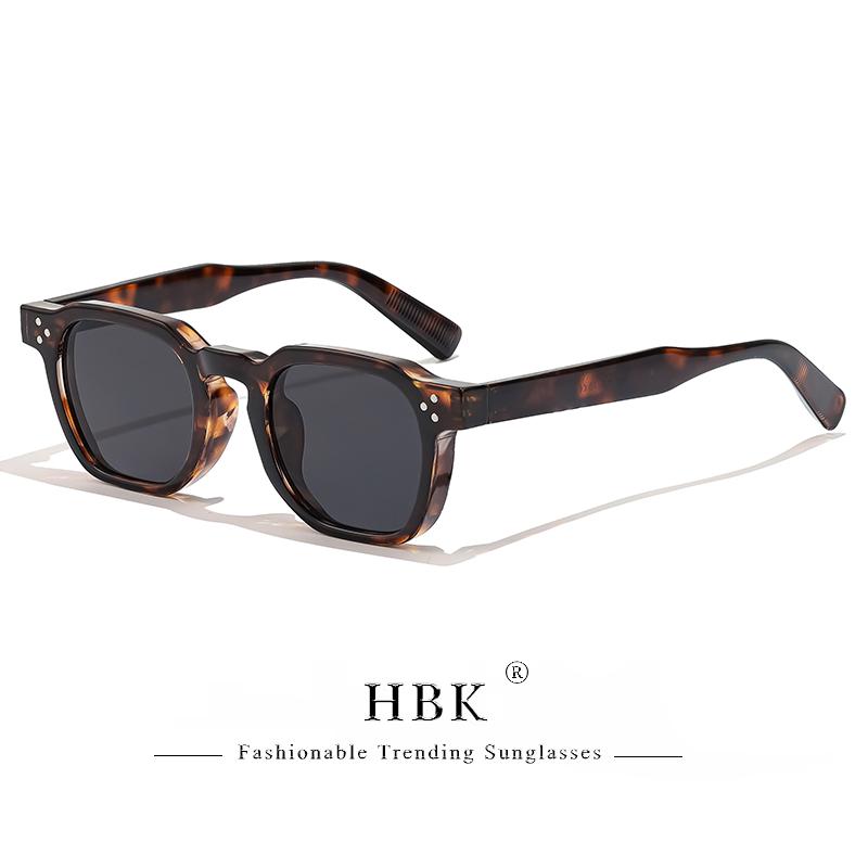 HBK Punk Square Sunglasses Men Punk Sun Glasses for Women Fashion Travel Outdoor Cycling UV400 Lunette De Soleil Homme