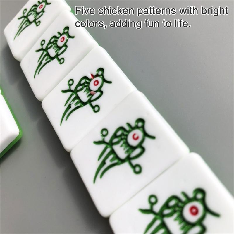 Colorful Mini Mahjong Tile Magnets 4/5Pieces Set for Refrigerator and Office Decors Miniature Board Game Charm Magnets B03E