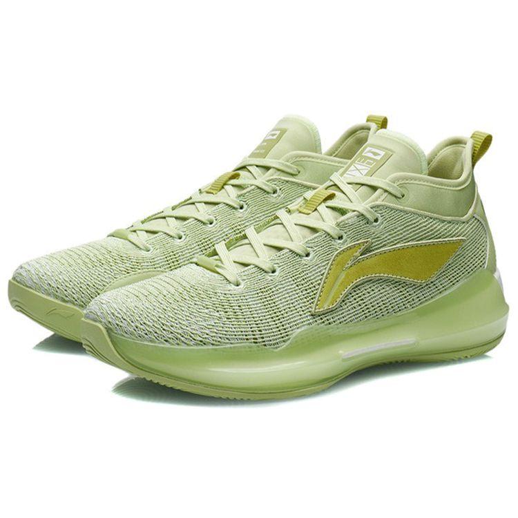 Li Ning Yu Shuai 13 Low Lace-Up Fabric Synthetic Leather TPU Shock Absorption Anti-Slip Wear-Resistant Support Men Basketball Shoes ABAQ013-14