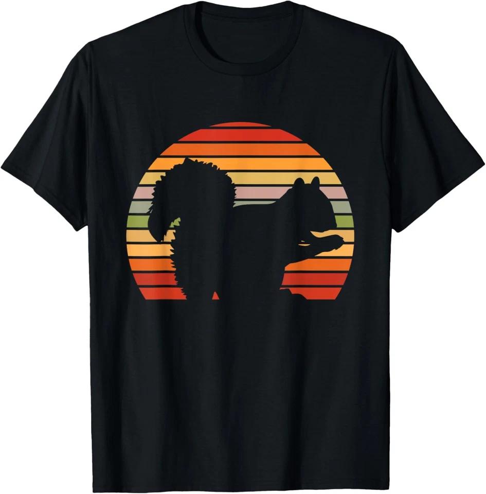 Squirrel Retro Vintage Cute Squirrel Lover Novelty T-Shirt 3XL