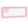 VidaXL Child Bed Safety Rail Protection for Baby Toddler Bed Bedroom Home Interior Pink 10205